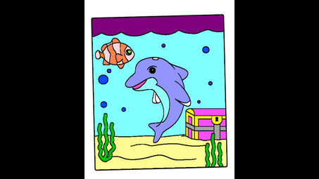 dolphin, rectangle, marine mammal, cetacea