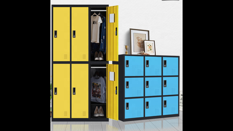 furniture, yellow, locker, shelf