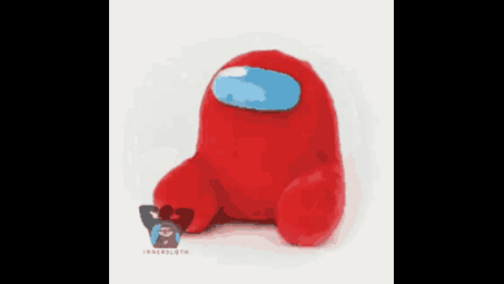 stuffed toy, plush, red, toy